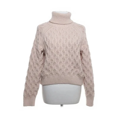 H&M, pull col roulé, taille : S, beige, polyester/acrylique/laine, unicolore ... - Photo 1/4