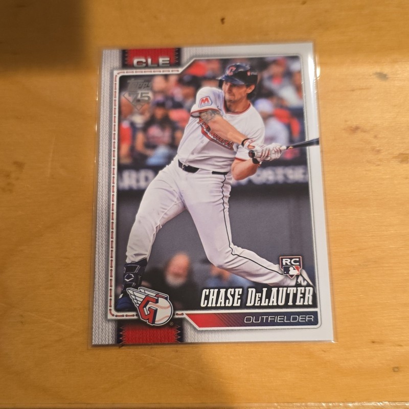 Topps 2026 Chase DeLauter Cleveland Guardians RC #455 MLB Card