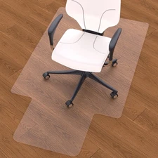 Office Chair Mat for Hardwood Floor, 36"x67" Large Clear Mat with Lip, Transp...