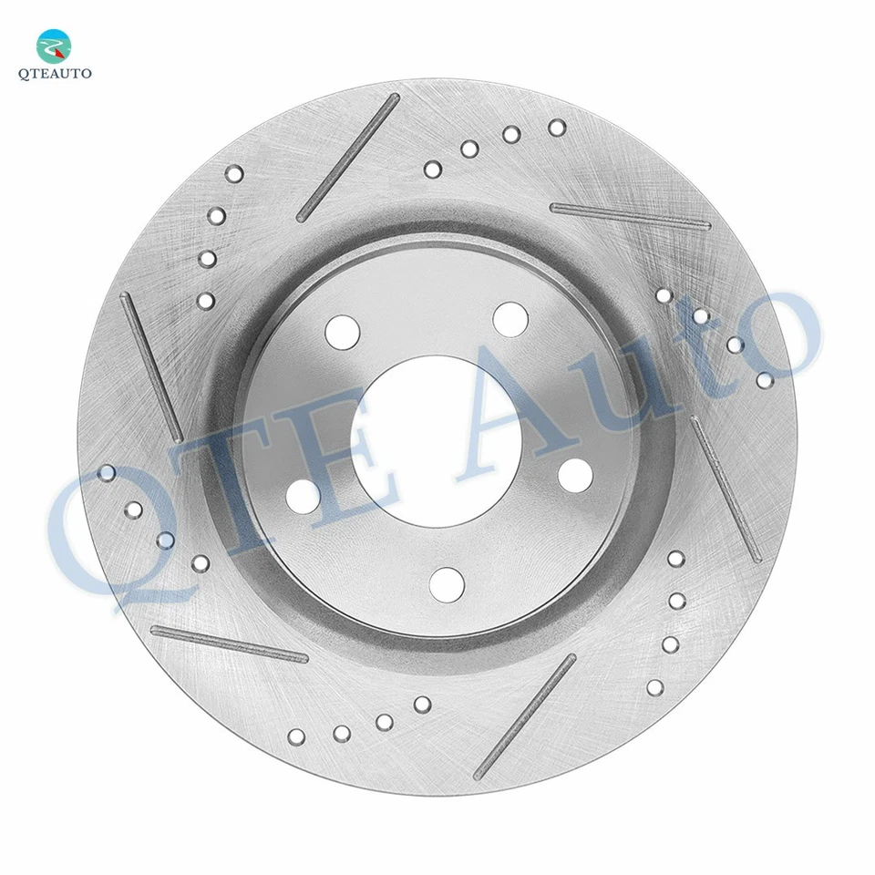 Rotores de disco de freno delanteros ranurados perforados 296 mm para Nissan Juke 2011-2017 Foto 2 de 4