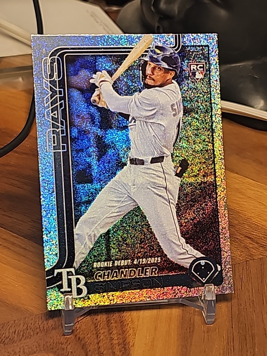 2025 Topps Update #US349 Chandler Simpson Rookie Debut RC Sand Glitter