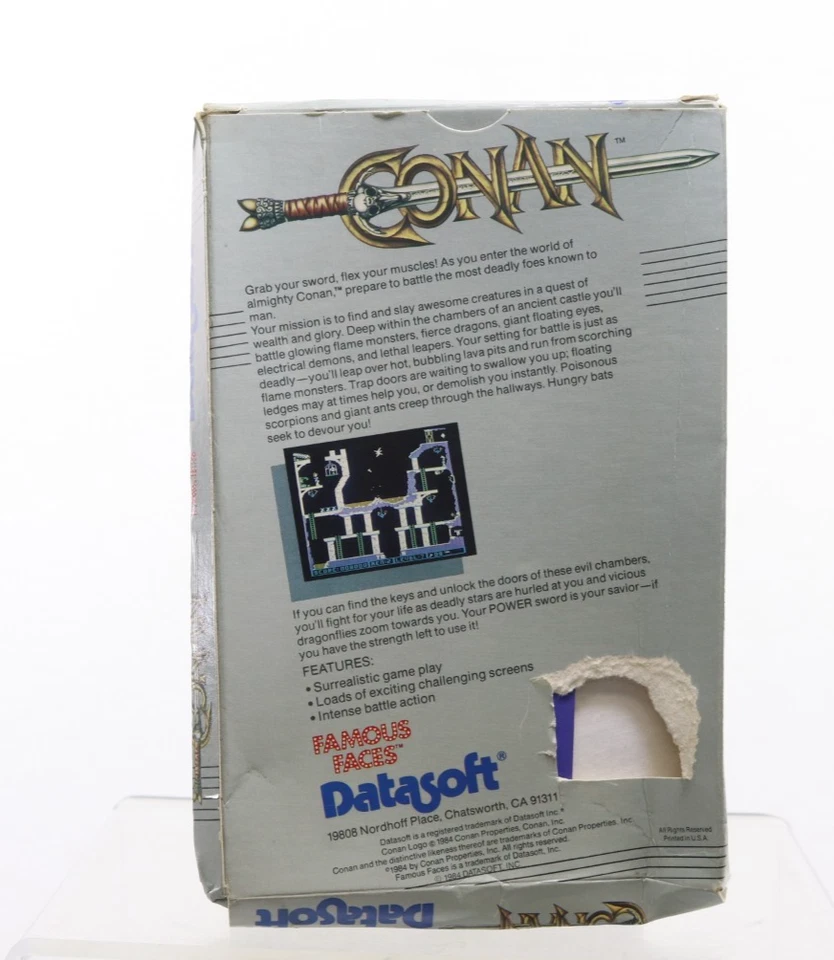 Conan By Datasoft 1420 Complete CIB 1984 - Image 2 of 4