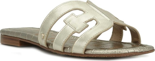 Sam Edelman Womens Bay Slide Sandals Gold Cutout Slip Ons F6992l3903 7.5 M for sale online | eBay