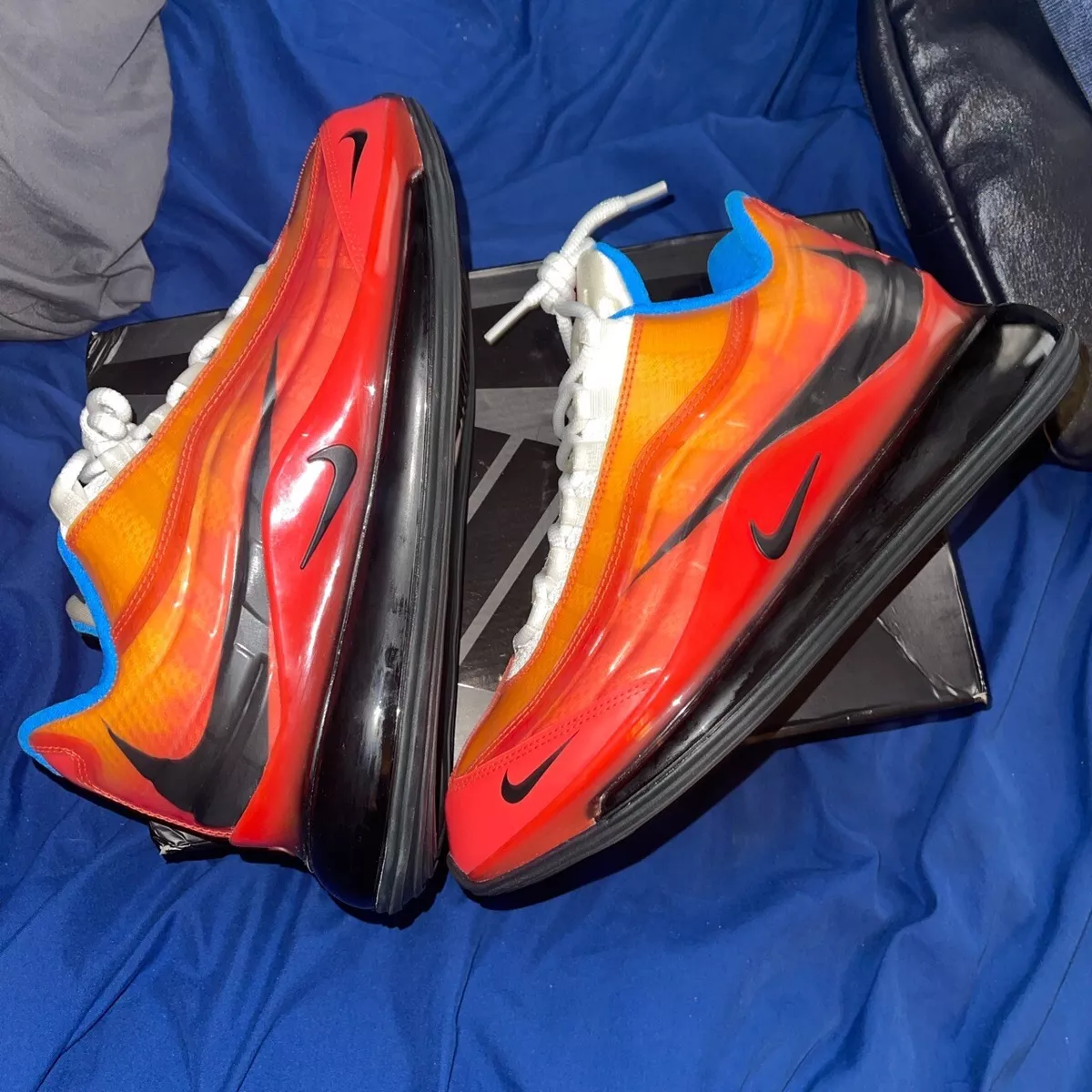 sitio Ambigüedad Imperialismo Nike Air Max 720/95 ID Heron Preston Orange Black White Size 8 | eBay