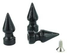 Black Spike 1" Philip Screw Punk Gothic Bikers Shoes Dog Collar DYI USA Made