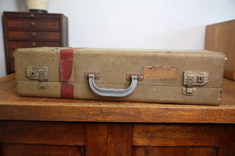 Estuche de instrumentos corneta trompeta vintage caja de madera solo equipaje banda piratas cuerno de alce Foto 4 de 4