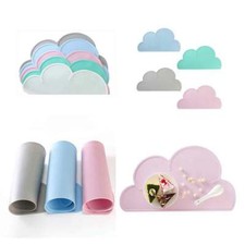 Silicone Cloud Messy Placemat Eating Dining Food Craft Table Mat Pad Baby Kids
