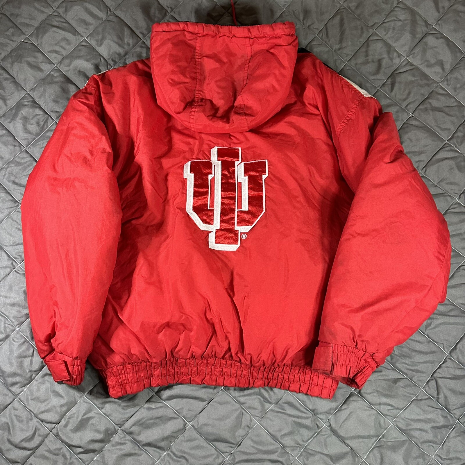 Vintage Turbo Sportswear Indiana Hoosiers Jacket Mens XL Red NCAA Bobby