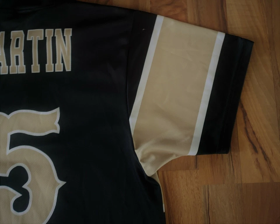 CAMISA JERSEY USADA ALLEON LUVAS DOURADAS ATLÉTICAS MARTIN #5 TAMANHO PEQUENO - Imagem 3 de 4