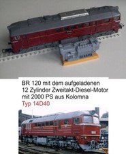 14D40  Modellmotor für Diesellok BR 120 1:87