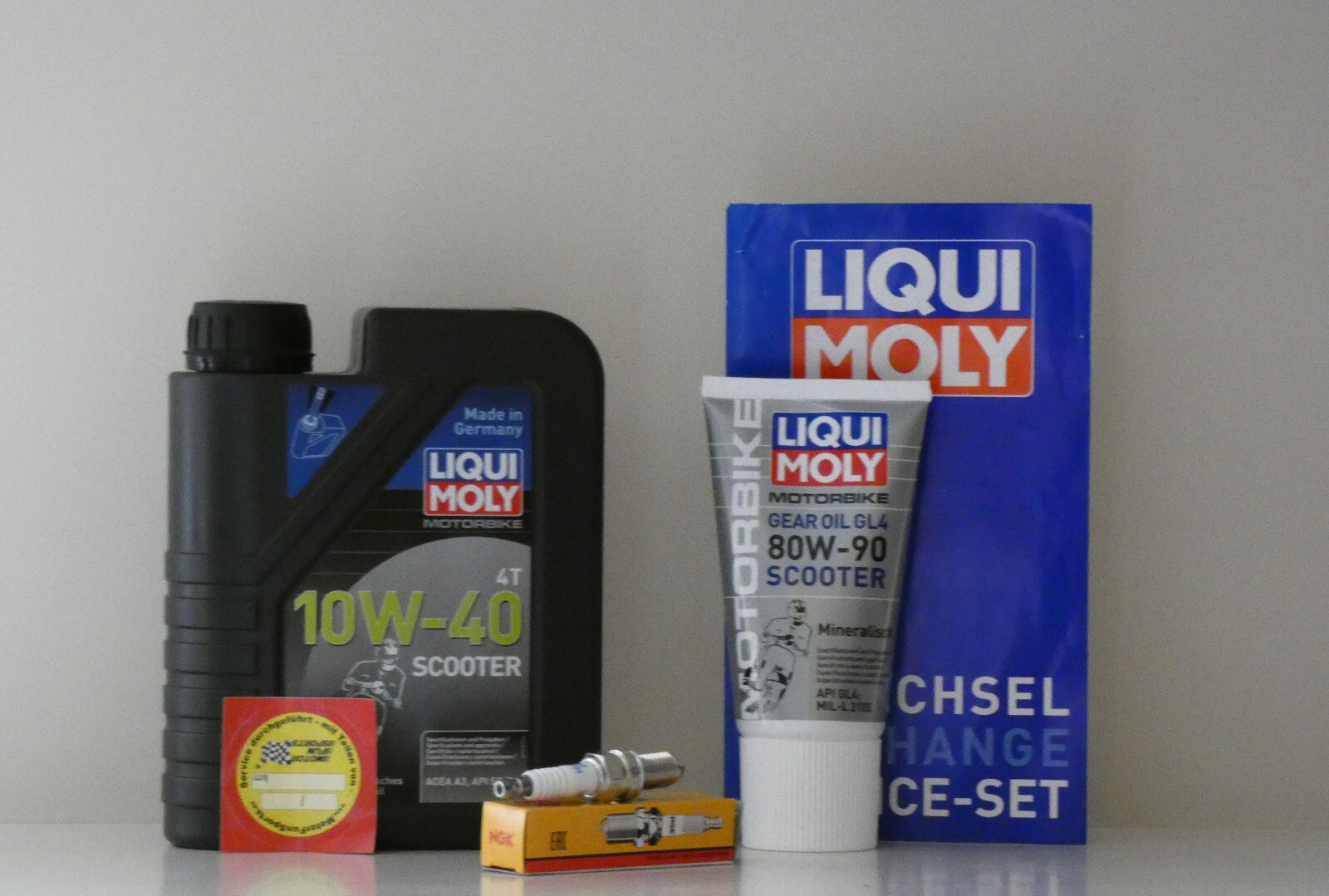 Maintenance Set - Hyosung NewTee Up 50- Spark Plug Oil Filter Service Inspection