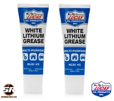 Lucas Oil White Lithium Grease 8 oz Squeeze Tube - 2 Pack 10533