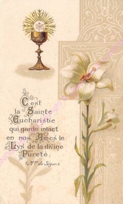 Pious image C is the Holy Eucharist that keeps intact ca1912
