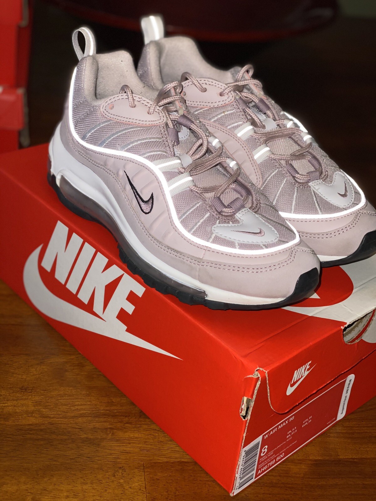 womens air max 98 barely rose