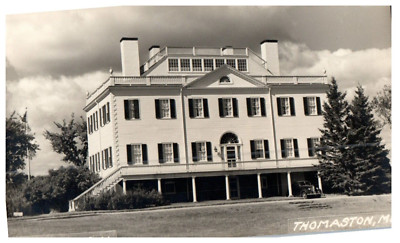 Knox Memorial Mansion Thomaston, ME Maine Hotel Motel Adv Real Photo Postcard