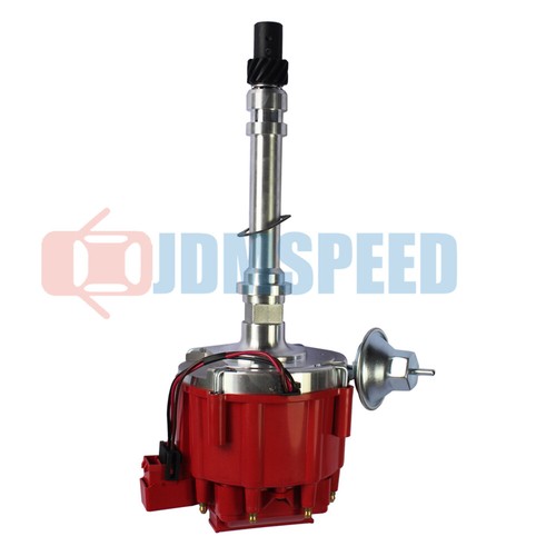 Red Distributor and Spark Plug Wire 10.5 mm 90 Degree For SBC BBC 305 350 454 v8 - Picture 7 of 9