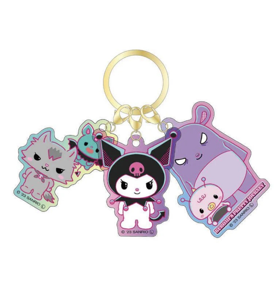 Sanrio Kuromis Pretty Journey Acrylic Key Chain (Nakama) Kuromi x