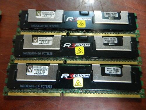 Kingston Kit of 3 KVR1066D3D4R7SK3/12G 1.5V R3DIMM MEMORY