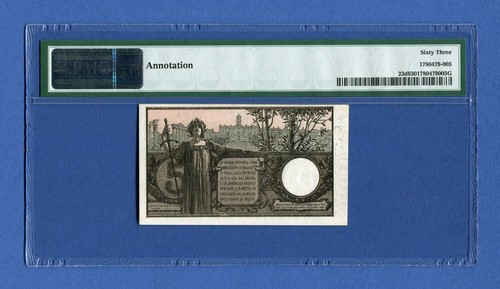 Italy - 5 Lire Vittorio Emanuele III 1904 (1915) p23d PMG 63 Choice Uncirculated - Picture 2 of 9