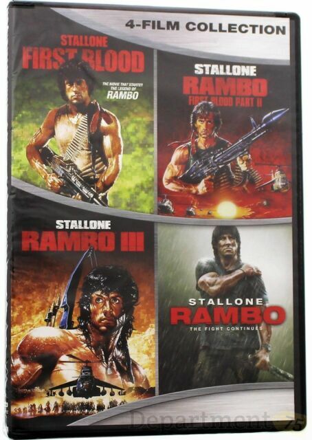 Rambo Complete Collection (DVD, 2016, 4-Disc Set) for sale online