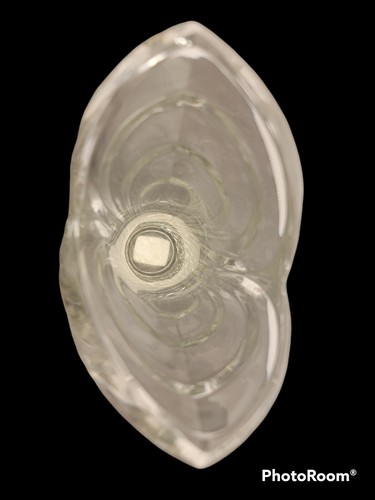 Mikasa Cut Crystal Vase Spring Flair 8" Clear Original Sticker Flowers Heavy - Picture 5 of 7
