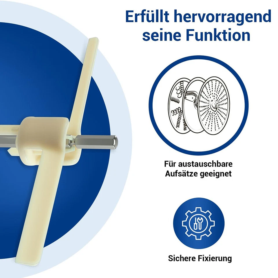 1pc Mitnehmer Flügelrad für Bosch MUM 4 Durchlaufschnitzler 00091027 091027 - Bild 2 von 4