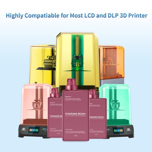 Geeetech Standard Resin Schwarz 405nm UV Photopolymer Resin Für Resin 3D Drucker - Photo 9/9