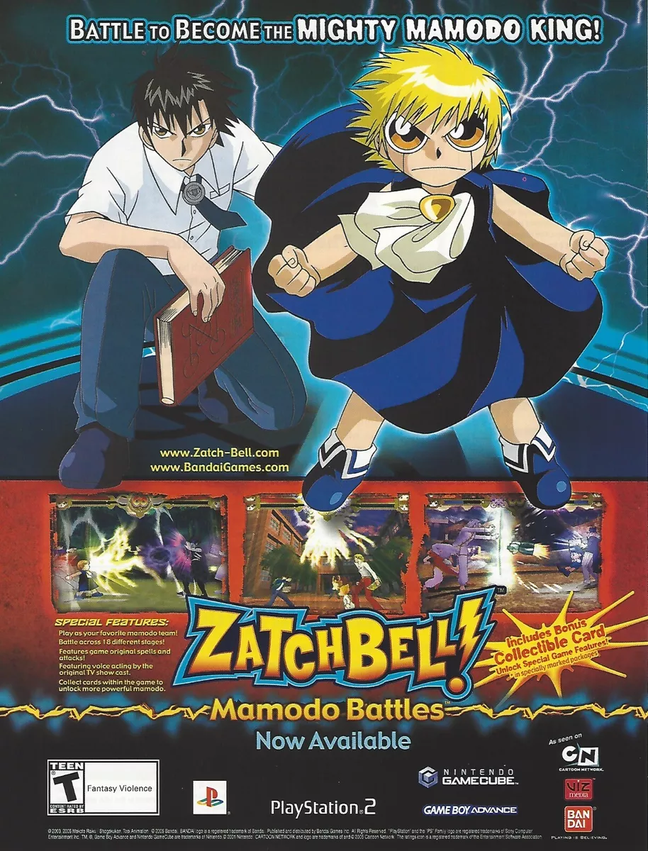 Zatchbell Mamodo Battles - PlayStation 2