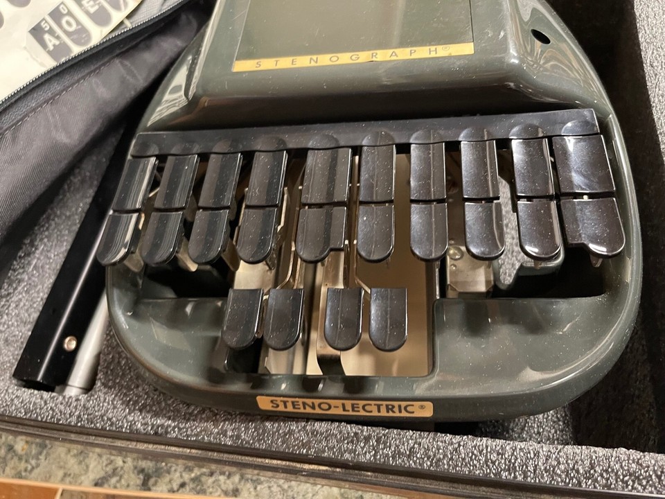 Steno-lectric Stenograph Shorthand machine Court Reporter XSCRIBE w ...