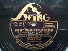 BARNEY BIGARD, ELLINGTON Swing 312 JAZZ 78rpm JUST ANOTHER DREAM / HONEY HUSH NM
