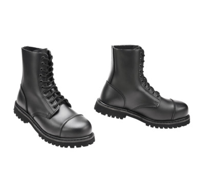 Brandit Phantom 10 Loch Boots Springerstiefel Gothic Stiefel Leder Stahlkappe 