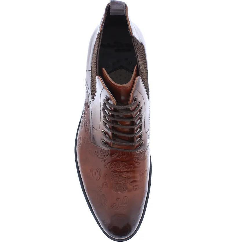 $368 - Robert Graham Hyperspace Skull Embossed Cognac Lace  display picture 3