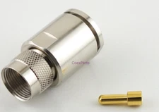 UHF Male Coax Connector Clamp LMR-600 Series Coax -  USA Ham Radio Seller