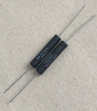 DALE 120 Ohm 10 Watt 3 Wire Wound Fixed Resistors Vintage Pair 1964 USA RS-10