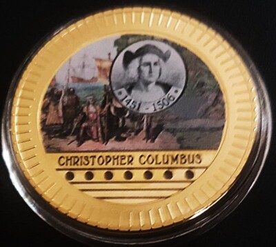 Windsor Mint Famous Seafarers & Explorers ''Christopher Columbus'' 33mm 2020 Münze