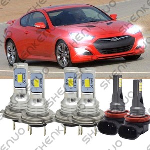 For Hyundai Genesis Coupe 2013-2016 LED Headlight Bulbs Kit Hi/Lo Beam ...