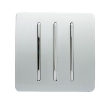 Light Switches 3 Gang 2 Way Screwless Designer Decorative Modern Trendi Switch