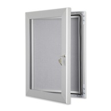 Silver Outdoor Lockable Pin Notice Boards