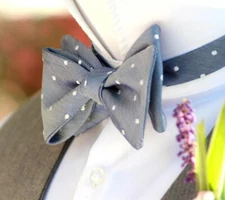 Camellucci Men's bow tie Silk Self - tied Bow tie Gift Box S442