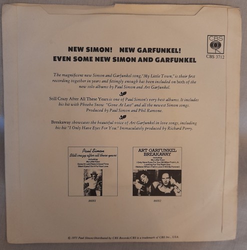 Vintage Vinyl - Simon And Garfunkel - My Little Town - Picture 2 of 5