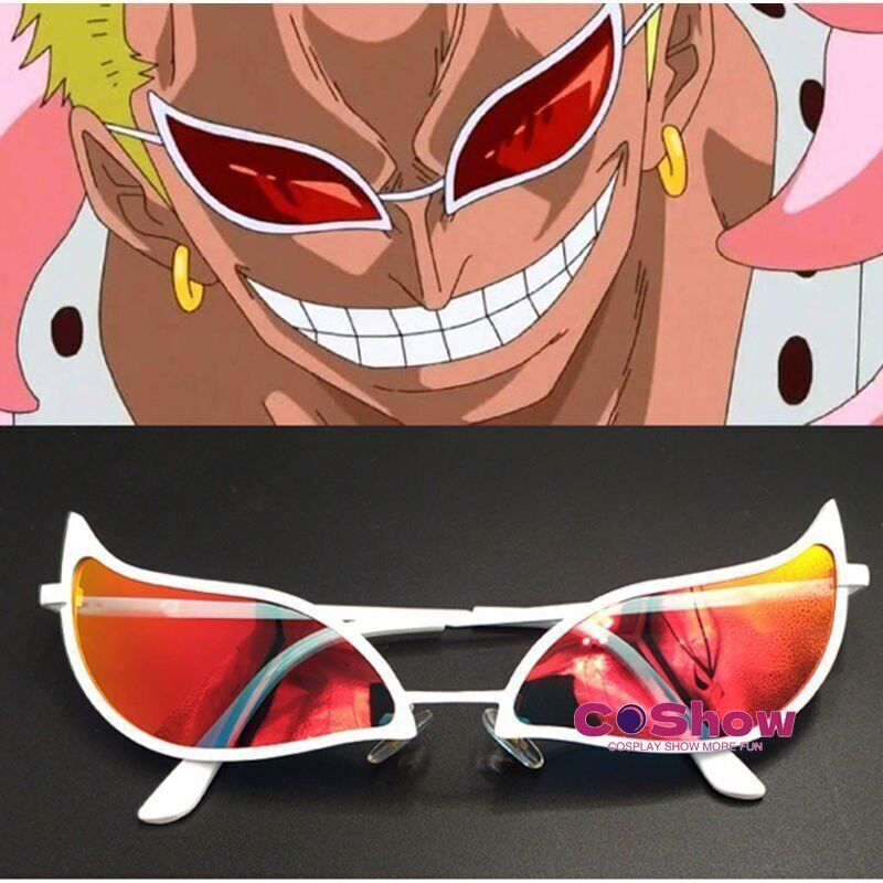 Anime Character Donquixote Doflamingo With Glasses Accessories