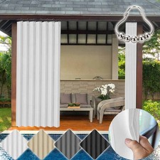 Closet Curtains Accordion Style Door Curtains Pleated Folding Curtain Divider UK