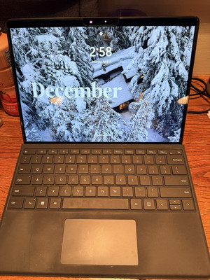 Microsoft Surface Pro X Tablet/Laptop Convertible 128GB 8GB RAM 13in Black