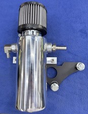 Polished Aluminum Pcv Breather Tank Rh Cylinder Head Mount For Gm Ls1