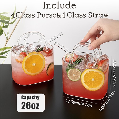 Glas Geldbörse für Getränke Set 4,26oz Einzigartige Weingläser Geldbörse Geschenke für Frauen... - Bild 2 von 8