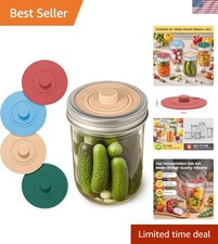 Airlock Fermentation Lids for Wide Mouth Mason Jars, Pickle Pipes, Fermenter ...