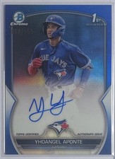 2023 Bowman Chrome Yhoangel Aponte 1st Prospect Auto Autograph #CPA-YA Blue Jays