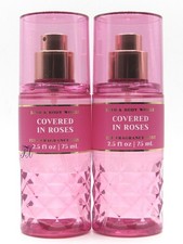 BATH  BODY WORKS COVERED IN ROSES FRAGRANCE MIST 2.5 OZ LOT OF 2 PCS 