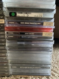 x84 PS1 Video Game Lot! Untested - Some Complete - Metal Gear Army Men NBA Qbert