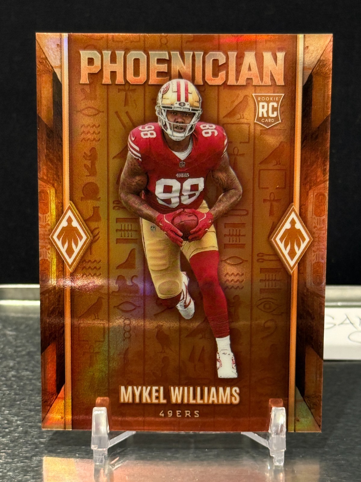 2025 Panini Phoenix Football Mykel Williams RC #20 PHOENICIAN SSP Case Hit 49ers
